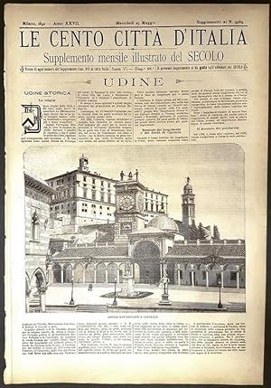 Image du vendeur pour Le cento citt d'Italia - UDINE mis en vente par Stampe Antiche e Libri d'Arte BOTTIGELLA