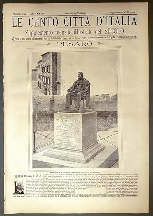 Image du vendeur pour Le cento citt d'italia - PESARO mis en vente par Stampe Antiche e Libri d'Arte BOTTIGELLA