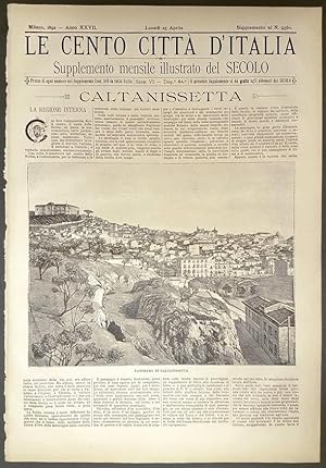 Image du vendeur pour Le cento citt d'Italia - CALTANISSETTA mis en vente par Stampe Antiche e Libri d'Arte BOTTIGELLA