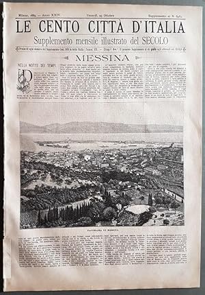 Image du vendeur pour Le cento citt d'Italia - MESSINA mis en vente par Stampe Antiche e Libri d'Arte BOTTIGELLA