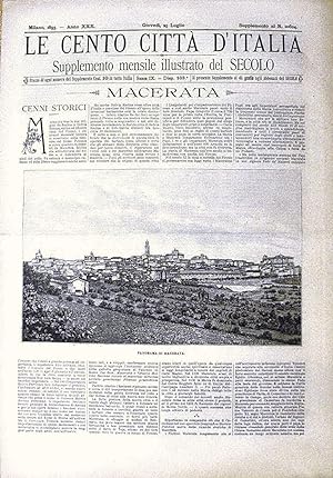 Image du vendeur pour Le cento citt d'Italia - MACERATA mis en vente par Stampe Antiche e Libri d'Arte BOTTIGELLA