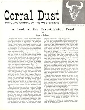 Seller image for A LOOK AT THE EARP-CLANTON FEUD & WITH PADRE KINO ON THE TRAIL - PART III for sale by BUCKINGHAM BOOKS, ABAA, ILAB, IOBA