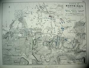 Immagine del venditore per The Battle of Montmirail, Antique Battle Map from Alison's History of Europe Atlas 1789 -1815 venduto da Jacques Gander