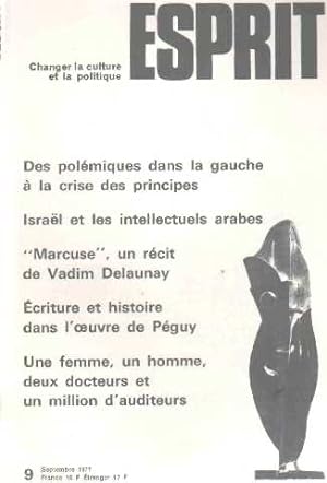 Revue esprit/ septembre 1977/ isrel et les intellectuels arabes