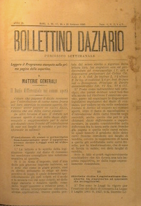 Bollettino Daziario