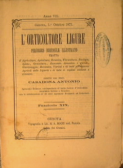 L'Orticoltore Ligure.