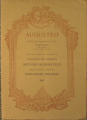 Augusteo. Municipio di Roma e Regia Accademia di S.Cecilia. Stagione 1923-24 XXIII concerto 5 Mar...