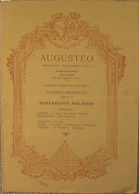 Augusteo. Municipio di Roma, Regia Accademia di S.Cecilia. Stagione 1923-24 XXIV concerto.9 marxo...