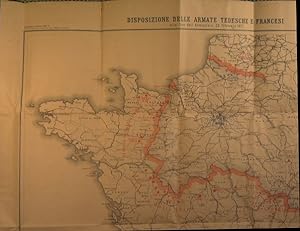 Guerra Franco Tedesca 1870-71 Disposizione delle Armate Tedesche e Francesi alla fine dell'Armist...