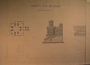 Progetto d'un belvedere - Scuola degli Ing.ri di Roma terzo corso Anno 1897 - 1898