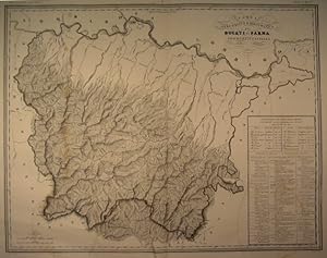 Carta orografica e idrografica dei Ducati di Parma, Piacenza e Guastalla.