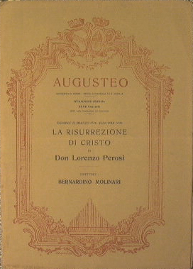 Augusteo. Municipio di Roma e Regia Accademia di S.Cecilia.Stagione 1923-24.XXVII concerto.21 mar...