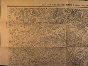Guerra Franco Tedesca 1870-71 Carta per le operazioni del teatro di guerra sud-orientale,zona di ...