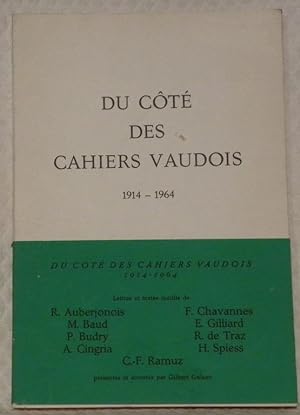 Seller image for Du ct des Cahiers Vaudois 1914-1964. for sale by Bouquinerie du Varis
