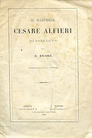 Immagine del venditore per Il Marchese Cesare Alfieri di Sostegno. Estratto dalla Rivista Universale venduto da Gilibert Libreria Antiquaria (ILAB)