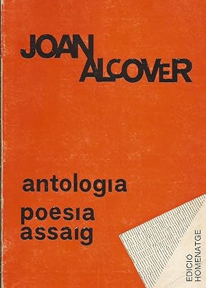 Seller image for Antologia: Poesia. Assaig for sale by Libros Sargantana