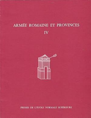 Image du vendeur pour Cahiers du Groupe de Recherches sur l'Arme romaine et les Provinces IV mis en vente par Librairie Archaion