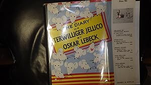 Imagen del vendedor de The Diary of Terwilliger Jellico , in Color dustjacket of Yellow, Blue & Red Lines with Numerous white Mice Smiling showing Red inside, Mouse Story, (Jelly for Short) A mischievous mouse records the escapades of his lively playmates. We wanted to play In a la venta por Bluff Park Rare Books