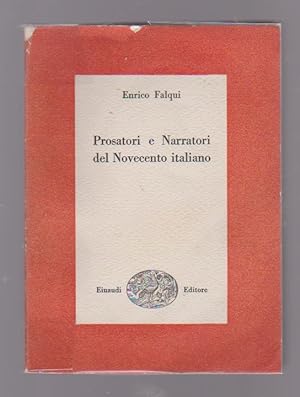 Imagen del vendedor de Prosatori e narratori del Novecento italiano, a la venta por L'Odeur du Book