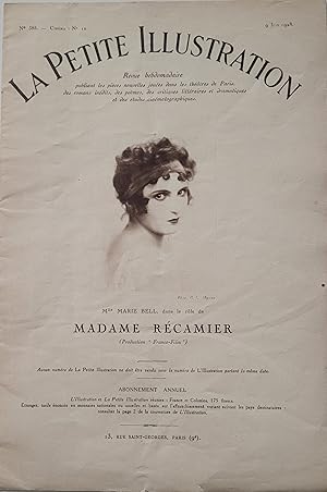 La Petite Illustration -- Madame Recamier -- N° 385, Cinema N° 12 9 Juine 1928