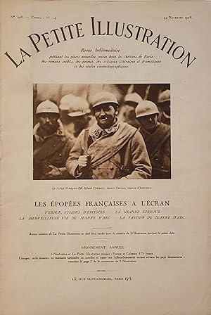 La Petite Illustration -- 24 November 1928 - les épopées françaises à l'écran