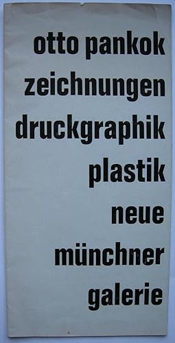 Otto Pankok Zeichnungen. Druckgraphik. Plastik