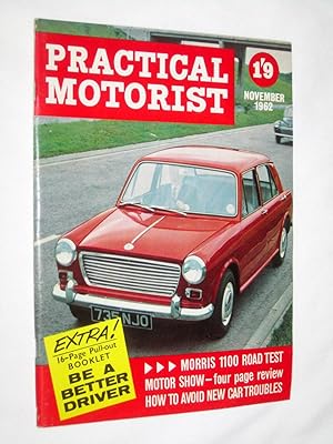 PRACTICAL MOTORIST Monthly Magazine. November 1962. ( Motor Show Preview. Morris 1100 Road Test, ...