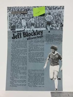 Jeff Blockley, Hand Signed Autograph Arsenal & England 1978