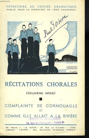 Image du vendeur pour DEUX COMPLAINTES DE CORNOUAILLE et COMME ELLE ALLAIT A LA RIVIERE. mis en vente par Le-Livre