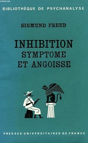 INHIBITION, SYMPTOME ET ANGOISSE by FREUD SIGMUND bon Couverture