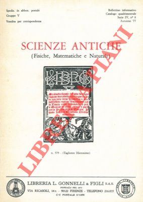 Scienze antiche. (Fisiche, Matematiche e Naturali).