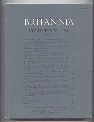 Imagen del vendedor de BRITANNIA: A JOURNAL OF ROMANO-BRITISH AND KINDRED STUDIES. VOLUME XIX - 1988. (VOLUME 19 - 1988.) a la venta por Capricorn Books