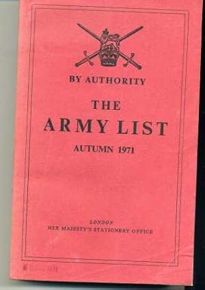 The Army List Autumn 1971