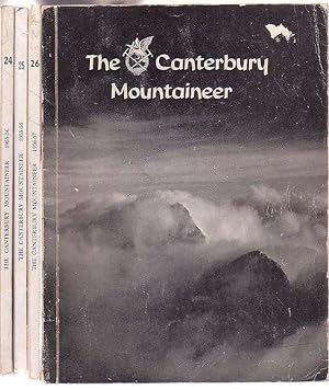 Seller image for The Canterbury Mountaineer: Journal of the Canterbury Mountaineering Club. 4 issues, Nos. 24, 25, 26 & 27. 1954-55, 1955-56, 1956-57, 1957-58. for sale by Renaissance Books, ANZAAB / ILAB