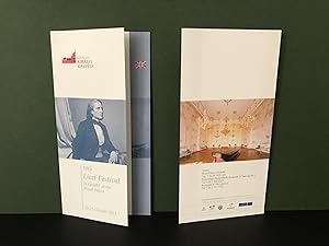 Immagine del venditore per ORIGINAL FOLDOUT PROGRAM FLYER for Franz Liszt Bicentennial-Related Performances - 10th Liszt Festival in Gdllo at the Royal Palace in Budapest - 20-23 October 2011 - Gdlloi Kirlyi Kastly venduto da Bookwood