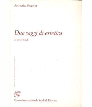 Seller image for Due saggi di estetica. for sale by LIBET - Libreria del Riacquisto