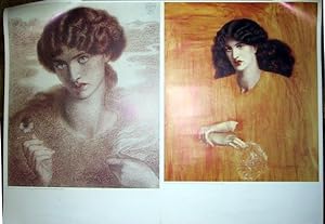 Imagen del vendedor de 4 Colored Posters of Dante Gabriele Rossetti's illustrations) a la venta por DR Fine Arts
