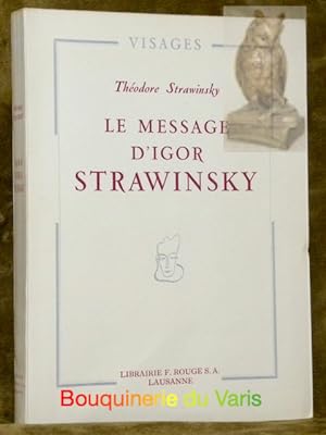 Seller image for Le message d'Igor Strawinsky.Collection Viages. for sale by Bouquinerie du Varis