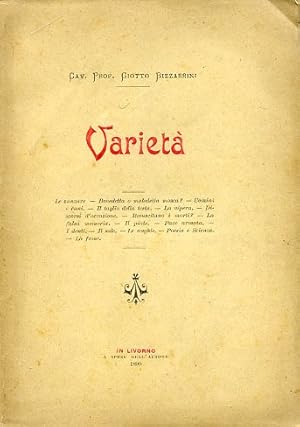 Immagine del venditore per Variet. Le zanzare - Benedetta o maledetta mosca ? - Uomini e cani - Il taglio della testa - La vipera - Discorsi d'occasione - Resuscitano i morti ? - La falsa memoria - Il piede - Pace armata - I denti - Il sale - Le unghie - Poesia e Scienza - La fame venduto da Gilibert Libreria Antiquaria (ILAB)