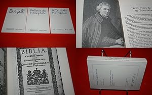 Bulletin du Bibliophile. 1988. - 1. 2. 3. & 4. - Trois Bulletins - Année 1988 Complète.