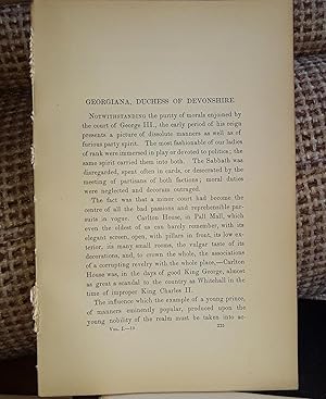 Seller image for Georgiana Cavendish, Duchess Of Devonshire for sale by Legacy Books II