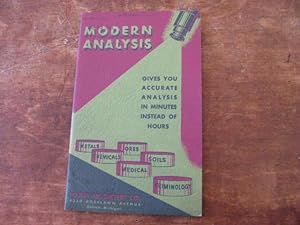 Imagen del vendedor de Modern Analysis Catalog a la venta por Riverby Books