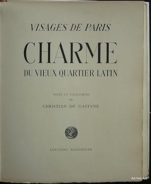 Imagen del vendedor de Charme du vieux Quartier Latin a la venta por Ad hoc Art