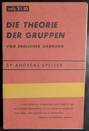 Immagine del venditore per Die Theorie Der Gruppen Von Endlicher Ordnung, Mit Anwendungen Auf Algebraische Zahlen Und Gleichungen Sowie Auf Die Krystallographie venduto da GuthrieBooks