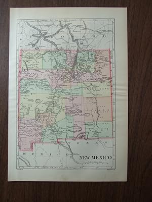 Image du vendeur pour Johnson's Map of New Mexico - Original (1895) mis en vente par Imperial Books and Collectibles