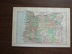 Seller image for Johnson's Map of Oregon - Original (1895) for sale by Imperial Books and Collectibles