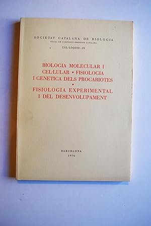 Imagen del vendedor de Biologia Molecular I Cel.lular. Fisiologia I Gentica Dels Procariotes. Fisiologia Experimental I Del Desenvolupament. a la venta por BALAGU LLIBRERA ANTIQURIA