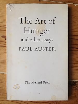 Seller image for The Art of Hunger for sale by Setanta Books