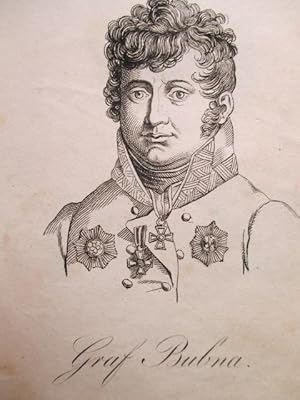 Imagen del vendedor de Portrt. Brustbild in Uniform. Umrisskupferstich (anonym), Blattgre: 20 x 13 cm, um 1825. a la venta por Antiquariat Michael Eschmann