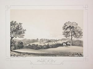 Fine Original Antique Lithograph Illustrating Moreton in Lancashire, The Seat of John Taylor, Esq.